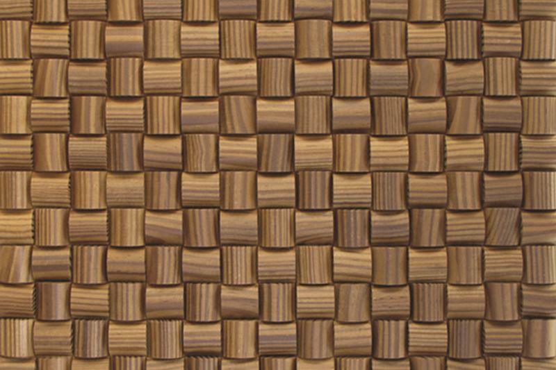 US Pine Straw Thermowood Mesh-mounted Mosaic Wall Tile 986003 top view