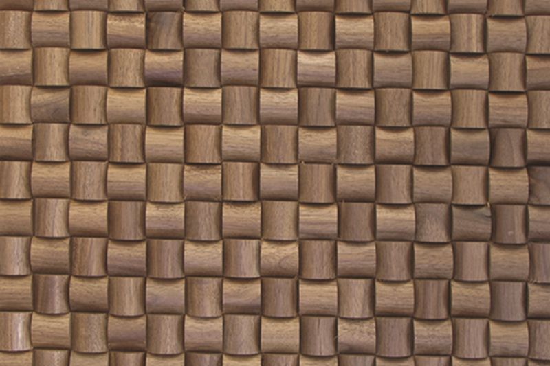 US Walnut Mesh-mounted Wood Mosaic Wall Tile 987001 top wide view