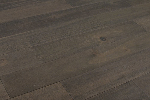 Solid Hardwood 4.75" Wide, 48" RL, 3/4" Thick Wirebrushed Acacia Ultimate Grey Floors - Mazzia Collection product shot tile view