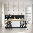 Urban living jet black 3x12 glossy pressed 1102527 product shot kitchen view 2