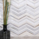 Urban wave greige 9"x15.6" film face glass mosaic wall tile SMOT-GLSB-URWAGRE3MM product shot room view