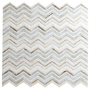 Urban wave greige 9"x15.6" film face glass mosaic wall tile SMOT-GLSB-URWAGRE3MM product shot wall view