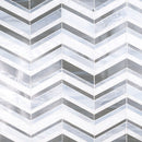 Urban wave lapis 9" x 15.6" film face glass mosaic wall tile SMOT-GLSB-URWALAP3MM product shot one tile top view 2