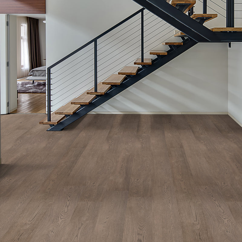 Ladson Bourland 7.48"x75.6" Engineered Click Lock Hardwood Flooring - MSI Collection room shot staircase view 2