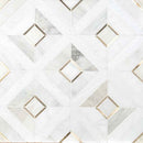 Verona gold pattern 1185x1185 multi surface mesh mounted mosaic tile SMOT-SMTL-VERGOL8MM product shot angle view