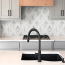 Verona gold pattern 1185x1185 multisurface meshmounted mosaic tile SMOT-SMTL-VERGOL8MM product shot kitchen view