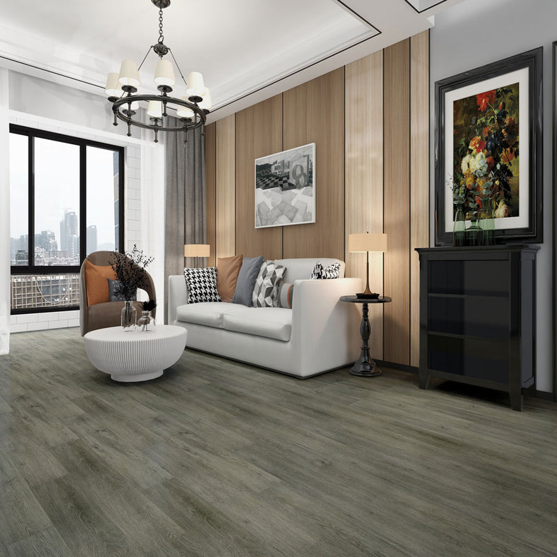 Vinyl Planks SPC Rigid Core LVT Cool Sands 5mm Thickness 20mil Super Protect Wearlayer Pre attached PremiumPad 1520321-VH product shot living room view
