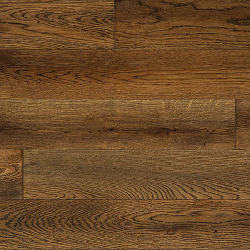 Solid hardwood 5" Wide 3/4" Thick European White Oak Wirebrushed Asti product shot wall view