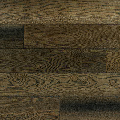 Solid hardwood 5" Wide 3/4" Thick European White Oak Wirebrushed Dolcetto product shot wall view