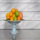 Whisper white handcrafted 4X12 matte ceramic wall tile SMOT-PT-WW412 product shot room view
