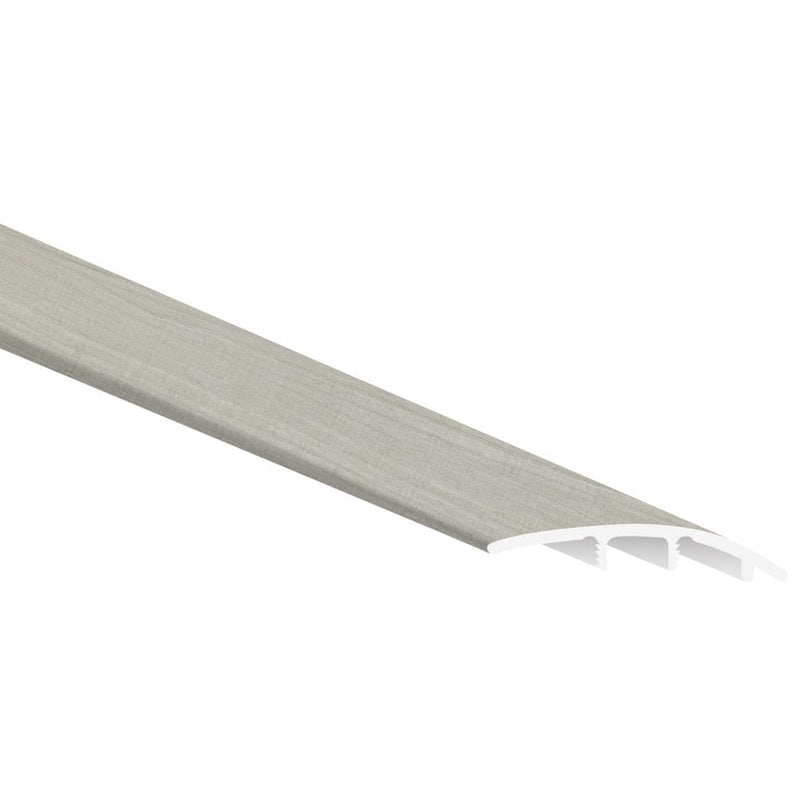 Whitby white 0.39" thick X 1.77" wide X 94" length luxury vinyl reducer molding VTTWHIWHI-SR product shot profile view