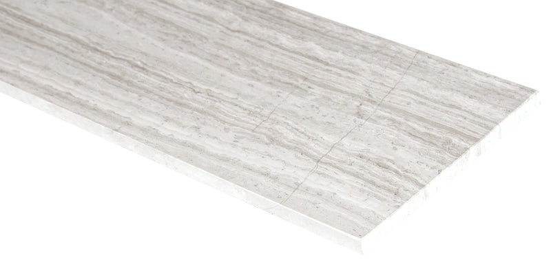 White oak honed marble floor and wall tile TWHTOAK6240.38H msi collection product shot profile view 2