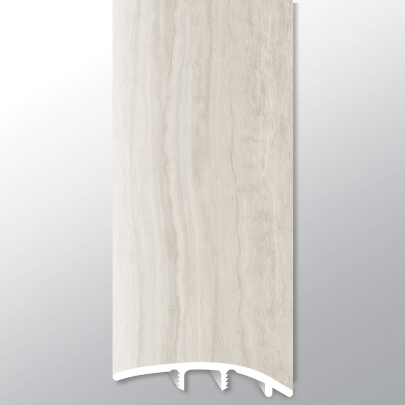 White ocean 0.35 thick x 1.77 wide x 94 length luxury vinyl reducer molding VTTWHIOCE-SR product shot profile view