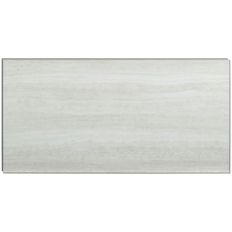 White ocean 11.81x23.62 rigid core luxury vinyl plank flooring VTRWHIOCE12X24-5MM-12MIL single tile top view pattern 5