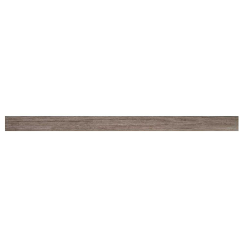 Whitfield gray 1 3 thick x 1 3 4 wide x 94 length luxury viny reducer molding VTTWHIGRY-SR product shot one tile top view