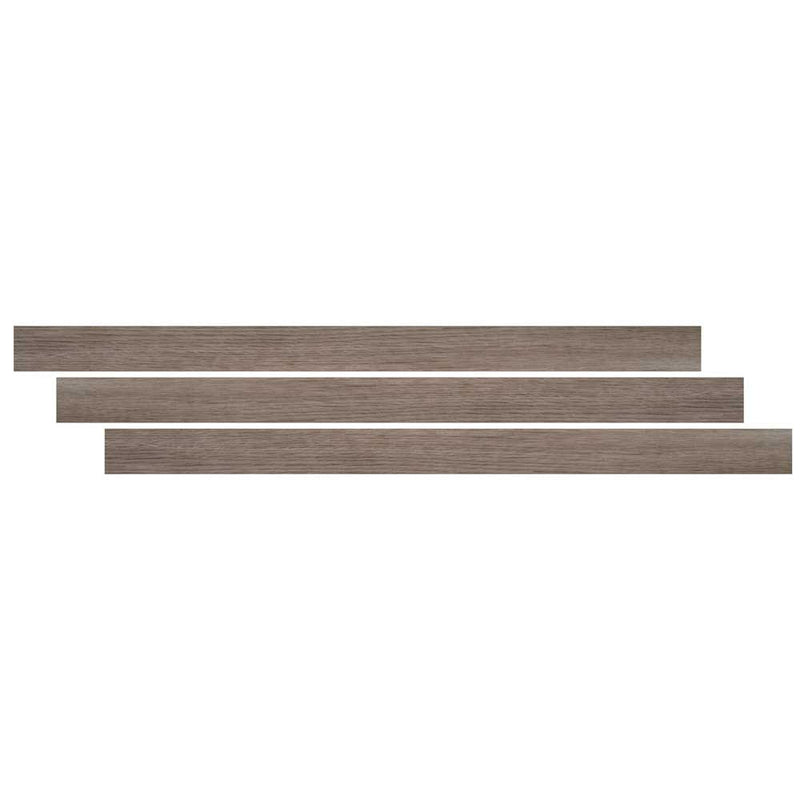 Whitfield gray 1 4 thick x 1 3 4 wide x 94 length luxury viny end cap molding VTTWHIGRY-EC product shot one tile top viewWhitfield gray 1 4 thick x 1 3 4 wide x 94 length luxury viny end cap molding VTTWHIGRY-EC product shot multiple tiles top view