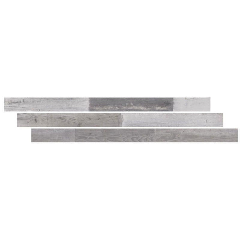 Wolfeboro 0.27" thick x 1.772" wide x 94" length luxury vinyl t-molding large VTTWOLFEB-TL product shot multiple tiles top view