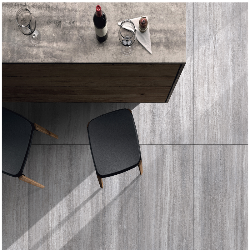 Zen Grey Polished Porcelain Floor and Wall Tile - Liberty US Collection