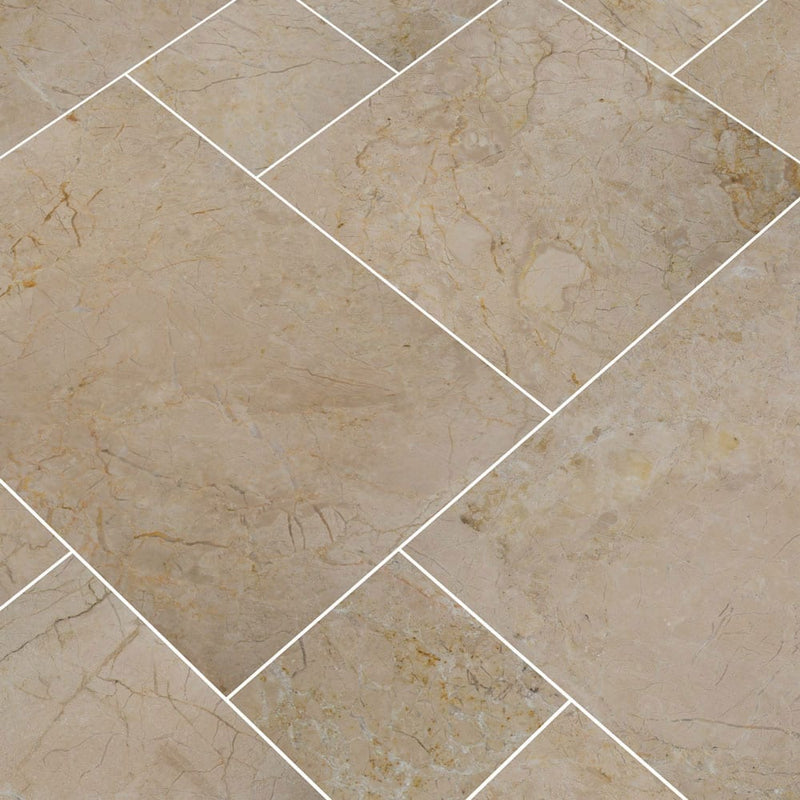 aegean pearl marble pavers pattern tumbled floor tile LPAVMAEGPRL10KITS multiple tiles angle view