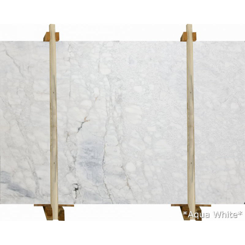 aqua white marble slabs polished 2cm 1 bundle slab front view