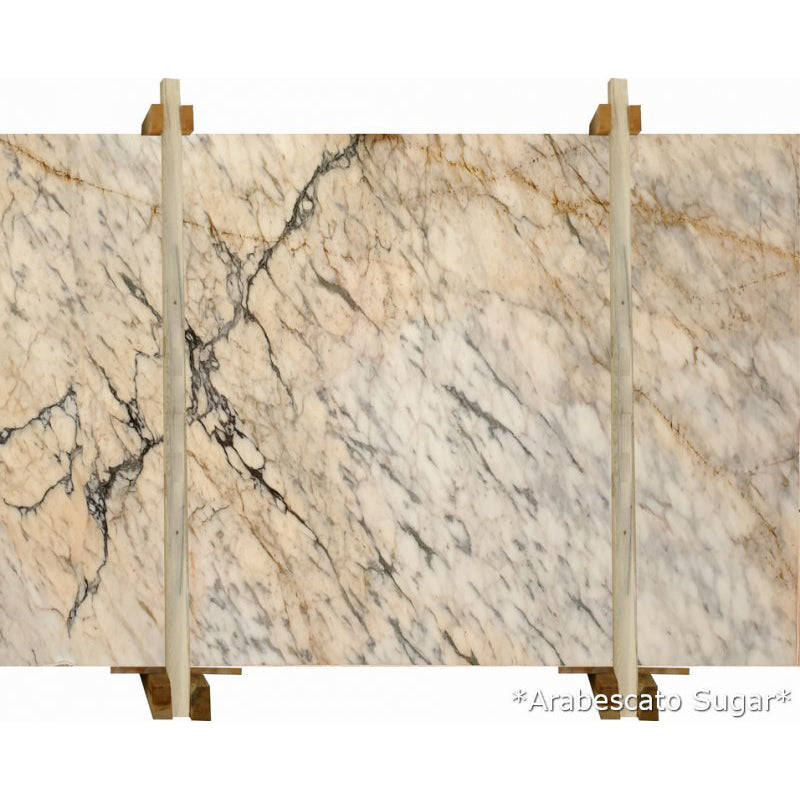 arabescato sugar white marble slabs polished 2cm 1 bundle slab front view