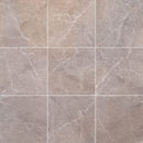 atlantic grey marble tile 18x18 polished 9 tiles top view grouted