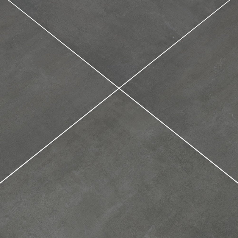 beton antracite porcelain pavers 24x24in matte floor tile LPAVNBETANT2424-4 tiles angle view
