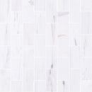 bianco dolomite marble tile 3x6 honed top view grouted