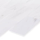 bianco dolomite marble tile 4x12 honed profile view