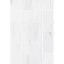 bianco dolomite marble tile 4x12 honed top view grouted