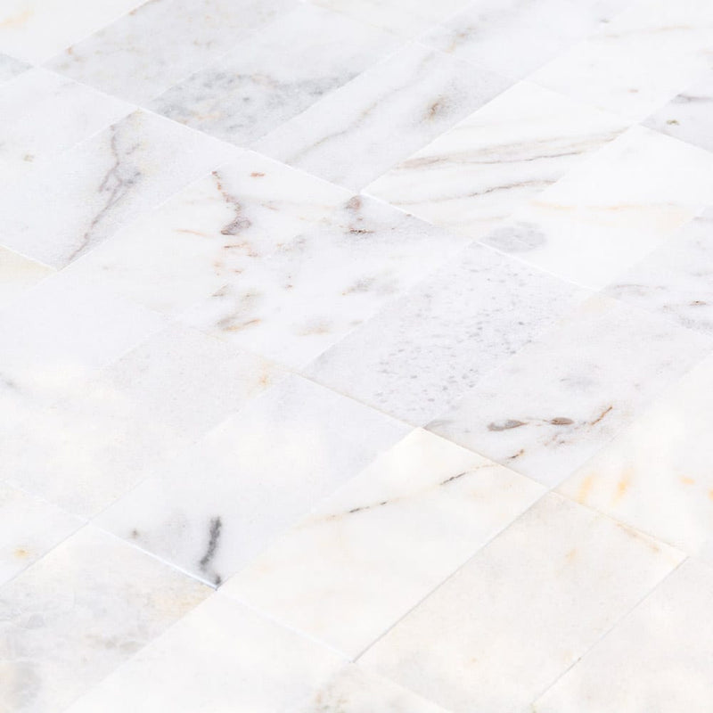 Bianco Ibiza White Marble Floor and Wall Tile - Livfloors Collection