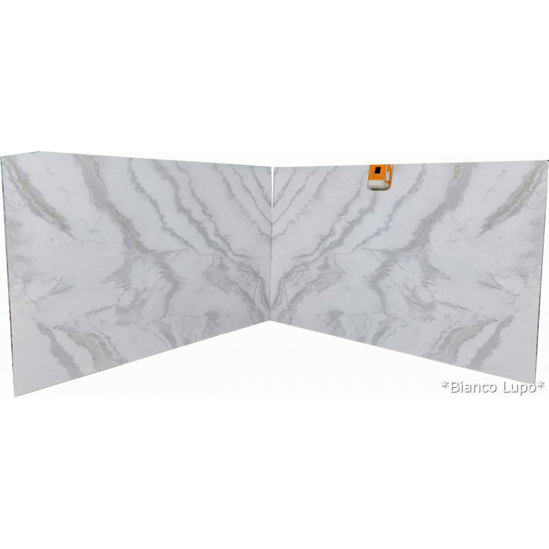 bianco lupo white marble slabs polished 2cm 1 bundle slab bookmatching 2 slabs