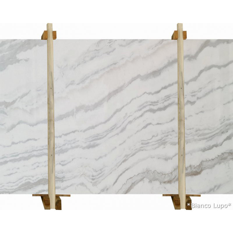 bianco lupo white marble slabs polished 2cm 1 bundle slab front view