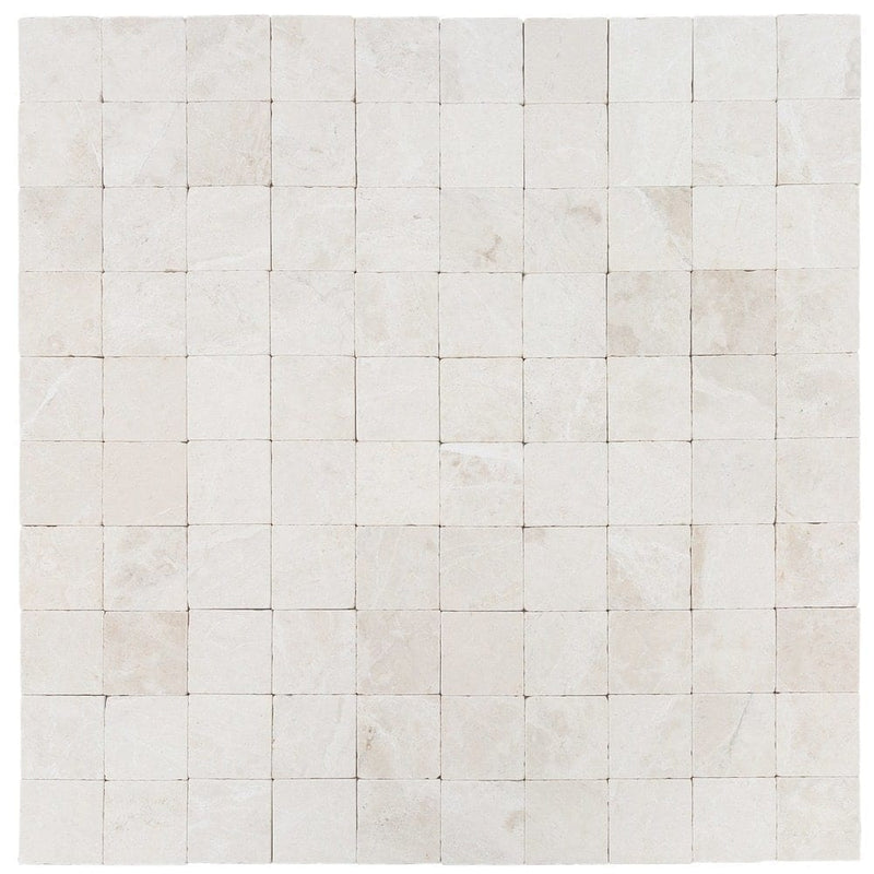 botticino cream marble tile super light 4x4 coaster printing 100 tiles topview
