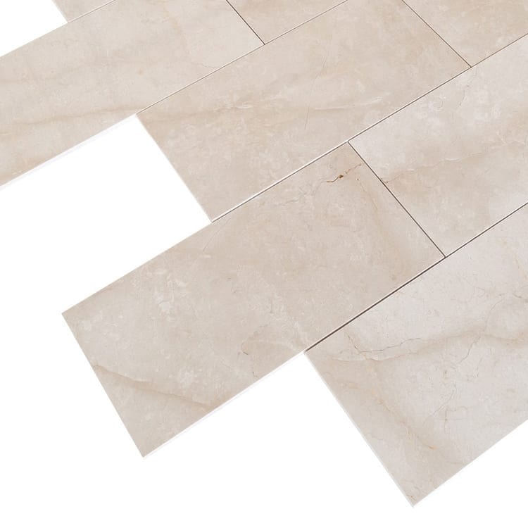 calista cream medium 12x24 marble tile polished 15001846 angle