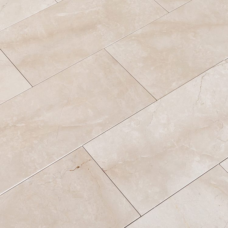 calista cream medium 12x24 marble tile polished 15001846 angle