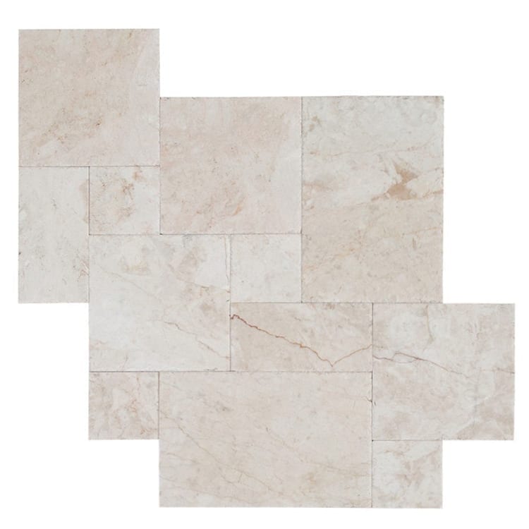 cappuccino marble tile pattern set brushed chiseled 15002172 multiple top