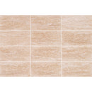 classic light vein cut travertine tile 12x24 honed filled 12 tiles top view grouted