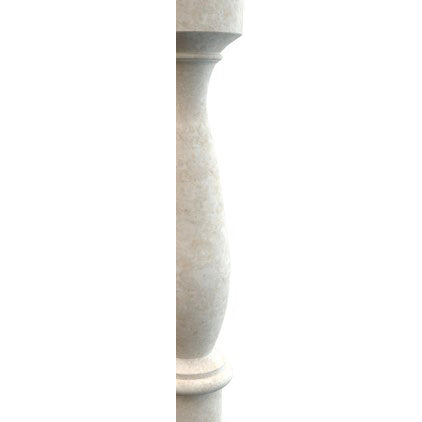 crema marfil marble balustrade polished MEGBC01 profile view