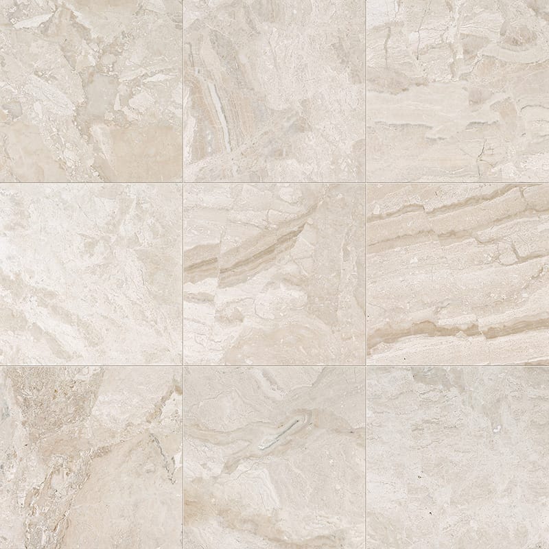 Diana royal marble floor wall tile 12x12 polished product 9 tiles top view