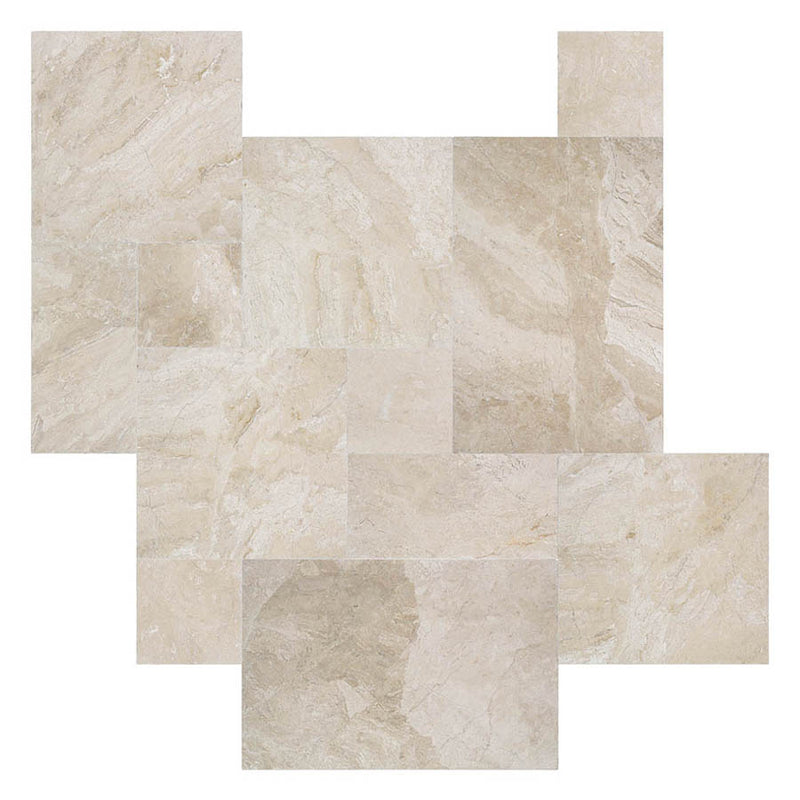 Diana royal marble floor wall tile versailles pattern product shot top view
