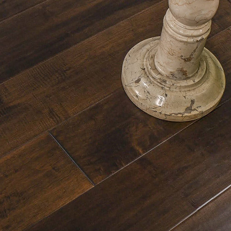 engineered hardwood floors old batavia collection casa ebony hand-scraped matte W001739838 marble table column