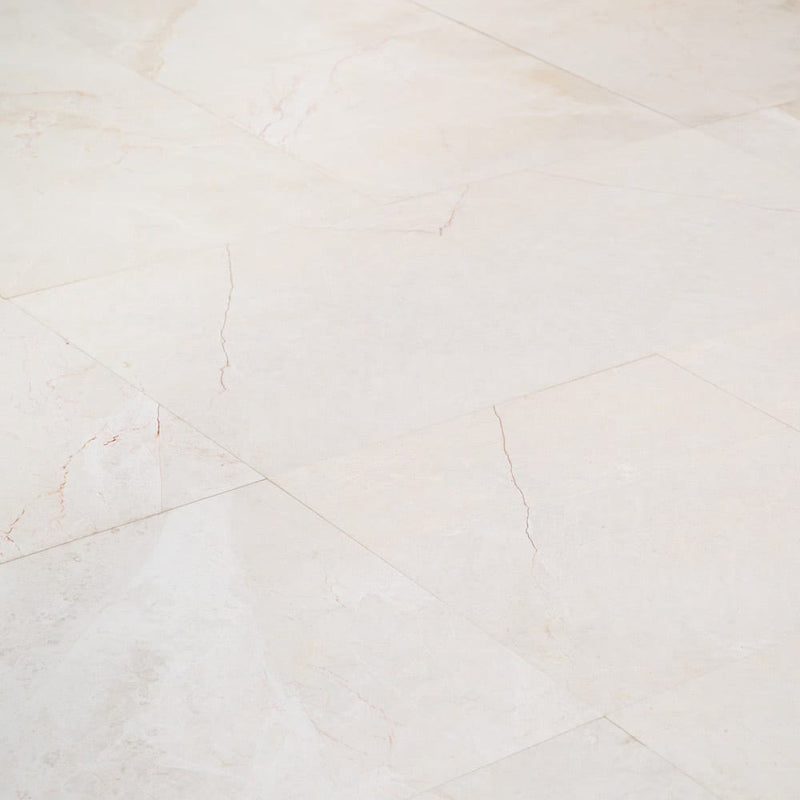 french vanilla cream arizona marble tile 24x24 honed MTFVCA24x24 profile view