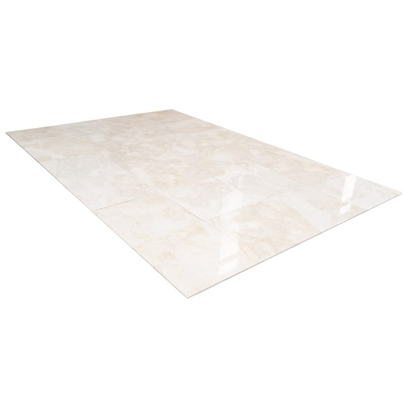 french vanilla cream harmony marble tile 24x24 honed MTFVCH24x24P multiple tiles angle wide view