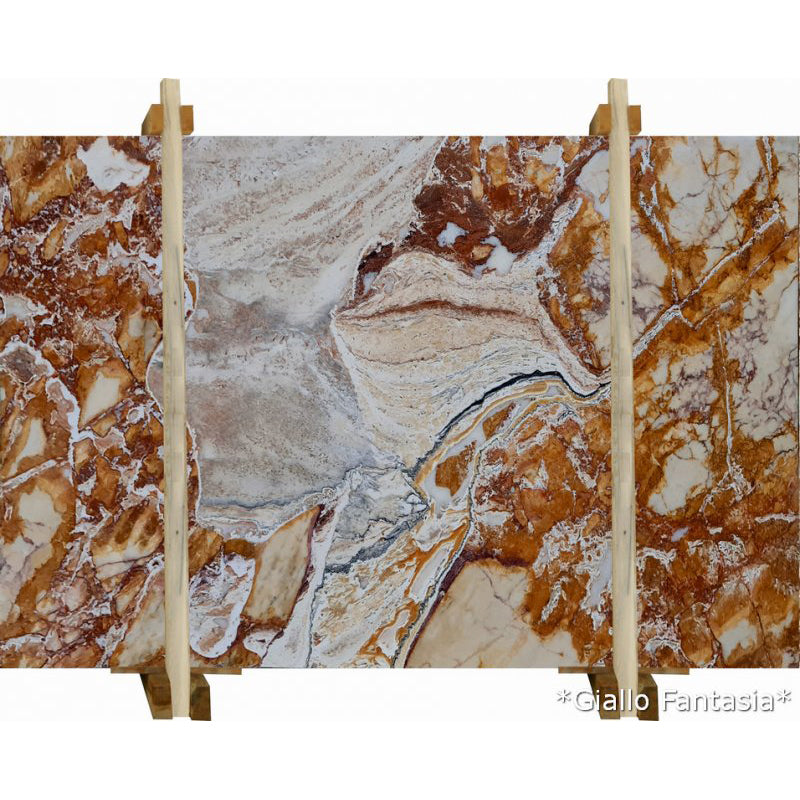 giallo fantasia gold slabs polished 2cm slabs product front view
