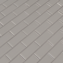 gray beveled glossy 11.89x11.97 porcelain SMOT-PT-RETGRA-2X4BG mosaic tile  msi collection product shot angle view