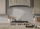 gray beveled glossy 11.89x11.97 porcelain SMOT-PT-RETGRA-2X4BG mosaic tile  msi collection room shot kitchen view