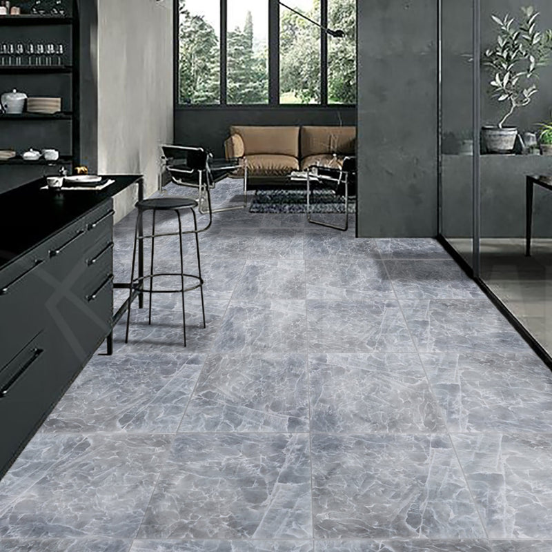 ice gray marble floor wall tile MT-ICEGRE polished installed on modern house floor