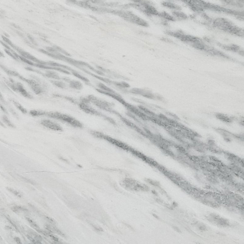 infinity white marble slabs polished 2cm product shot closeup