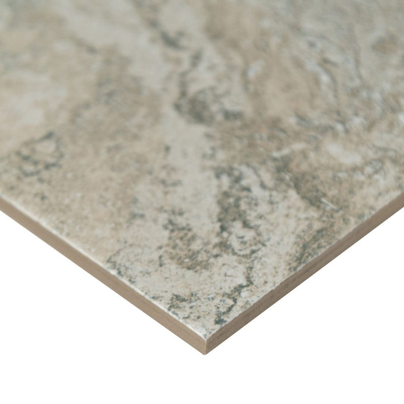 Legend grey 20x20 matte porcelain floor and wall tile NLEGGRE2020 product shot profile view